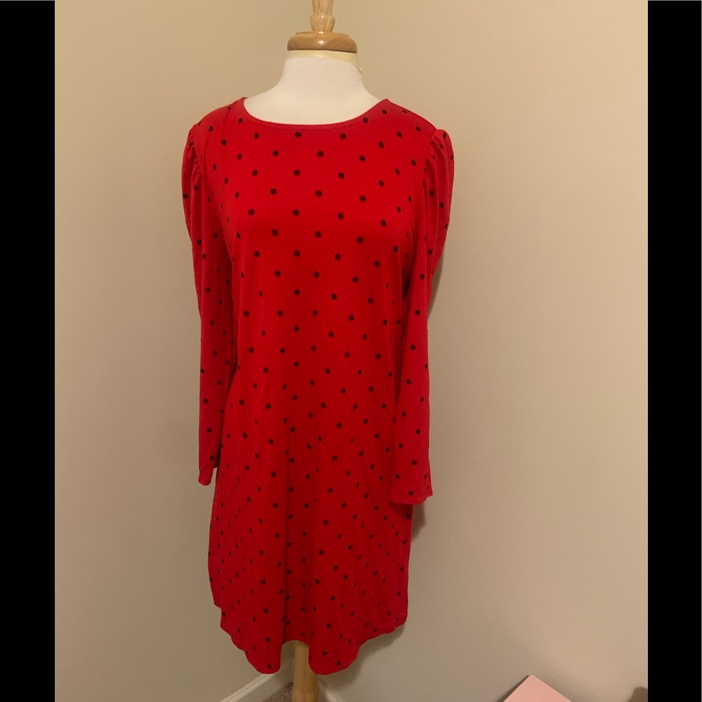 New Old Navy red polka dot dress